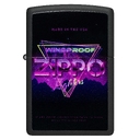 Зажигалка ZIPPO Знак с черным матовым покрытием | Sign Design Black Matte, латунь/сталь, черная, 38x13x57 мм для нанесения логотипа