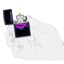 Зажигалка ZIPPO Знак с черным матовым покрытием | Sign Design Black Matte, латунь/сталь, черная, 38x13x57 мм для нанесения логотипа