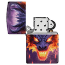 Зажигалка ZIPPO Пылающий дракон с покрытием, светящимся в темноте зеленым | Glowing Dragon Glow In The Dark Green,латунь/сталь,разноцветная,38x13x57мм для нанесения логотипа