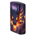 Зажигалка ZIPPO Пылающий дракон с покрытием, светящимся в темноте зеленым | Glowing Dragon Glow In The Dark Green,латунь/сталь,разноцветная,38x13x57мм для нанесения логотипа