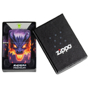 Зажигалка ZIPPO Пылающий дракон с покрытием, светящимся в темноте зеленым | Glowing Dragon Glow In The Dark Green,латунь/сталь,разноцветная,38x13x57мм для нанесения логотипа