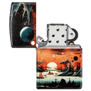 Зажигалка ZIPPO Галактический пейзаж с матовым покрытием на 540 | Galactic Landscape Design 540 Matte, латунь/сталь, разноцветная, матовая, 38x13x57мм для нанесения логотипа