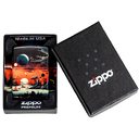 Зажигалка ZIPPO Галактический пейзаж с матовым покрытием на 540 | Galactic Landscape Design 540 Matte, латунь/сталь, разноцветная, матовая, 38x13x57мм для нанесения логотипа