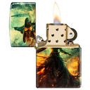 Зажигалка ZIPPO Огненная колдунья с покрытием Искусственно состаренная латунь | Fire Mage 540 Tumbled Brass, латунь/сталь, разноцветная, 38x13x57 мм для нанесения логотипа
