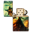 Зажигалка ZIPPO Огненная колдунья с покрытием Искусственно состаренная латунь | Fire Mage 540 Tumbled Brass, латунь/сталь, разноцветная, 38x13x57 мм для нанесения логотипа