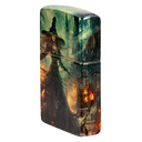 Зажигалка ZIPPO Огненная колдунья с покрытием Искусственно состаренная латунь | Fire Mage 540 Tumbled Brass, латунь/сталь, разноцветная, 38x13x57 мм для нанесения логотипа