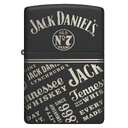 Зажигалка ZIPPO Джек Дэниэлс с черным матовым покрытием | Jack Daniel's Black Matte, латунь/сталь, разноцветная, 38x13x57 мм для нанесения логотипа
