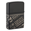 Зажигалка ZIPPO Джек Дэниэлс с черным матовым покрытием | Jack Daniel's Black Matte, латунь/сталь, разноцветная, 38x13x57 мм для нанесения логотипа