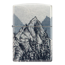 Зажигалка ZIPPO Набросок горы с покрытием Искусственно состаренный хром на 540 | Mountain Sketch 540 Tumbled Chrome, латунь/сталь, разноцветная, 38x13 для нанесения логотипа