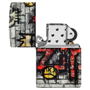Зажигалка ZIPPO Король граффити с матовым покрытием на 540 | Graffiti King 540 Matte, латунь/сталь, разноцветная, матовая, 38x13x57 мм для нанесения логотипа