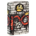 Зажигалка ZIPPO Король граффити с матовым покрытием на 540 | Graffiti King 540 Matte, латунь/сталь, разноцветная, матовая, 38x13x57 мм для нанесения логотипа
