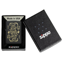 Зажигалка ZIPPO Джокер с маской с черным матовым покрытием | Masked Joker Design Black Matte, латунь/сталь, черная, 38x13x57 мм для нанесения логотипа