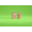 Зажигалка ZIPPO Armor® Счастливый клевер с глянцевым золотистым покрытием | Lucky Clover High Polish Gold Plate, латунь/сталь, золотистая, 38x13x57 мм для нанесения логотипа