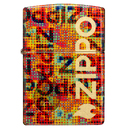 Зажигалка ZIPPO Слияние пикселей с покрытием Искусственно состаренная латунь | Pixel Fusion 540 Tumbled Brass, латунь/сталь, разноцветная, 38x13x57 мм для нанесения логотипа