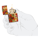 Зажигалка ZIPPO Слияние пикселей с покрытием Искусственно состаренная латунь | Pixel Fusion 540 Tumbled Brass, латунь/сталь, разноцветная, 38x13x57 мм для нанесения логотипа