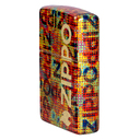Зажигалка ZIPPO Слияние пикселей с покрытием Искусственно состаренная латунь | Pixel Fusion 540 Tumbled Brass, латунь/сталь, разноцветная, 38x13x57 мм для нанесения логотипа