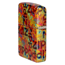 Зажигалка ZIPPO Слияние пикселей с покрытием Искусственно состаренная латунь | Pixel Fusion 540 Tumbled Brass, латунь/сталь, разноцветная, 38x13x57 мм для нанесения логотипа