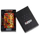 Зажигалка ZIPPO Слияние пикселей с покрытием Искусственно состаренная латунь | Pixel Fusion 540 Tumbled Brass, латунь/сталь, разноцветная, 38x13x57 мм для нанесения логотипа
