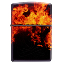 Зажигалка ZIPPO Пламя из ада с покрытием Искусственно состаренная латунь | Fusion Inferno 540 Tumbled Brass, латунь/сталь, разноцветная, 38x13x57 мм для нанесения логотипа
