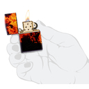 Зажигалка ZIPPO Пламя из ада с покрытием Искусственно состаренная латунь | Fusion Inferno 540 Tumbled Brass, латунь/сталь, разноцветная, 38x13x57 мм для нанесения логотипа
