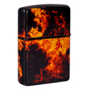 Зажигалка ZIPPO Пламя из ада с покрытием Искусственно состаренная латунь | Fusion Inferno 540 Tumbled Brass, латунь/сталь, разноцветная, 38x13x57 мм для нанесения логотипа