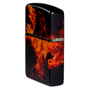Зажигалка ZIPPO Пламя из ада с покрытием Искусственно состаренная латунь | Fusion Inferno 540 Tumbled Brass, латунь/сталь, разноцветная, 38x13x57 мм для нанесения логотипа