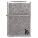 Зажигалка ZIPPO Armor® Пламя c античным серебристым покрытием | Flame Antique Silver, латунь/сталь, серебристая, 38x13x57 мм для нанесения логотипа