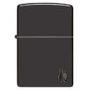 Зажигалка ZIPPO Armor® Пламя c глянцевым черным покрытием | Flame High Polish Black, латунь/сталь, черная, 38x13x57 мм для нанесения логотипа
