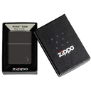 Зажигалка ZIPPO Armor® Пламя c глянцевым черным покрытием | Flame High Polish Black, латунь/сталь, черная, 38x13x57 мм для нанесения логотипа