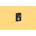 Зажигалка ZIPPO Затерянный в космосе с темно-синем матовым покрытием | Lost in Space Design Navy Matte, латунь/сталь, синяя, 38x13x57 мм для нанесения логотипа
