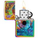 Зажигалка ZIPPO Необычный глаз с разноцветным покрытием | Spacey Eye Multi Color, латунь/сталь, разноцветная, глянцевая, 38x13x57 мм для нанесения логотипа