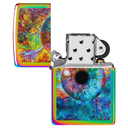 Зажигалка ZIPPO Необычный глаз с разноцветным покрытием | Spacey Eye Multi Color, латунь/сталь, разноцветная, глянцевая, 38x13x57 мм для нанесения логотипа