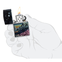 Зажигалка ZIPPO Космос с покрытием Искусственно состаренный хром на 540 | Space in Color 540 Tumbled Chrome, латунь/сталь, разноцветная, 38x13x57 мм для нанесения логотипа