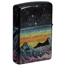 Зажигалка ZIPPO Космос с покрытием Искусственно состаренный хром на 540 | Space in Color 540 Tumbled Chrome, латунь/сталь, разноцветная, 38x13x57 мм для нанесения логотипа