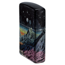 Зажигалка ZIPPO Космос с покрытием Искусственно состаренный хром на 540 | Space in Color 540 Tumbled Chrome, латунь/сталь, разноцветная, 38x13x57 мм для нанесения логотипа