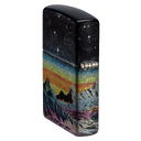 Зажигалка ZIPPO Космос с покрытием Искусственно состаренный хром на 540 | Space in Color 540 Tumbled Chrome, латунь/сталь, разноцветная, 38x13x57 мм для нанесения логотипа