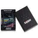 Зажигалка ZIPPO Космос с покрытием Искусственно состаренный хром на 540 | Space in Color 540 Tumbled Chrome, латунь/сталь, разноцветная, 38x13x57 мм для нанесения логотипа