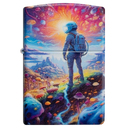 Зажигалка ZIPPO Лес грибов с матовым покрытием на 540 | Mushroom Forest Design 540 Matte, латунь/сталь, разноцветная, матовая, 38x13x57 мм для нанесения логотипа