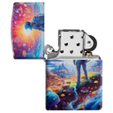 Зажигалка ZIPPO Лес грибов с матовым покрытием на 540 | Mushroom Forest Design 540 Matte, латунь/сталь, разноцветная, матовая, 38x13x57 мм для нанесения логотипа