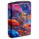 Зажигалка ZIPPO Лес грибов с матовым покрытием на 540 | Mushroom Forest Design 540 Matte, латунь/сталь, разноцветная, матовая, 38x13x57 мм для нанесения логотипа