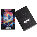 Зажигалка ZIPPO Лес грибов с матовым покрытием на 540 | Mushroom Forest Design 540 Matte, латунь/сталь, разноцветная, матовая, 38x13x57 мм для нанесения логотипа