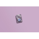 Зажигалка ZIPPO Сверкающая карта Пик с покрытием Диагональное плетение | Gleaming Spade Design Diagonal Weave, латунь/сталь, серебристая, 38x13x57 мм для нанесения логотипа