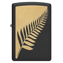 Зажигалка ZIPPO Флора в равновесии с черным матовым покрытием | Zen Flora Design Black Matte, латунь/сталь, черная, матовая, 38x13x57 мм для нанесения логотипа