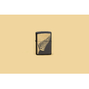 Зажигалка ZIPPO Флора в равновесии с черным матовым покрытием | Zen Flora Design Black Matte, латунь/сталь, черная, матовая, 38x13x57 мм для нанесения логотипа