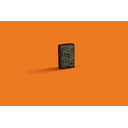 Зажигалка ZIPPO Отражения с черным матовым покрытием | Reflection Design Black Matte, латунь/сталь, черная, матовая, 38x13x57 мм для нанесения логотипа