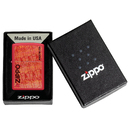 Зажигалка ZIPPO Сделано в США с красным матовым покрытием | Made in USA Design Red Matte, латунь/сталь, красная, 38x13x57 мм для нанесения логотипа