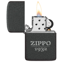 Зажигалка ZIPPO Реплика 1941 года с черным покрытием с кракелюром | 1941 Replica™ Black Crackle, латунь/сталь, черная, матовая, 38x13x57 мм для нанесения логотипа