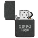Зажигалка ZIPPO Реплика 1941 года с черным покрытием с кракелюром | 1941 Replica™ Black Crackle, латунь/сталь, черная, матовая, 38x13x57 мм для нанесения логотипа