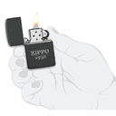 Зажигалка ZIPPO Реплика 1941 года с черным покрытием с кракелюром | 1941 Replica™ Black Crackle, латунь/сталь, черная, матовая, 38x13x57 мм для нанесения логотипа