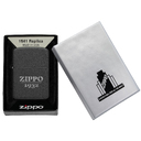 Зажигалка ZIPPO Реплика 1941 года с черным покрытием с кракелюром | 1941 Replica™ Black Crackle, латунь/сталь, черная, матовая, 38x13x57 мм для нанесения логотипа